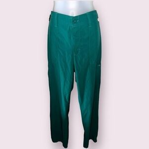 Dickies Teal Green Scrub Pants Straight Leg Medical Workwear M